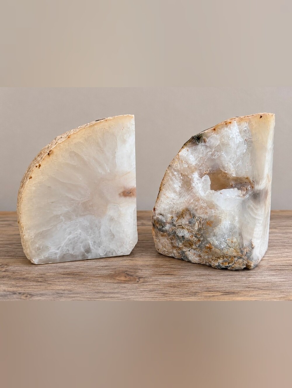 Large Natural Quartz & Chalcedony Agate | Cut Specimen